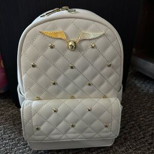 Loungefly Harry Potter Golden Snitch Quilted Mini Backpack - BoxLunch Exclusive